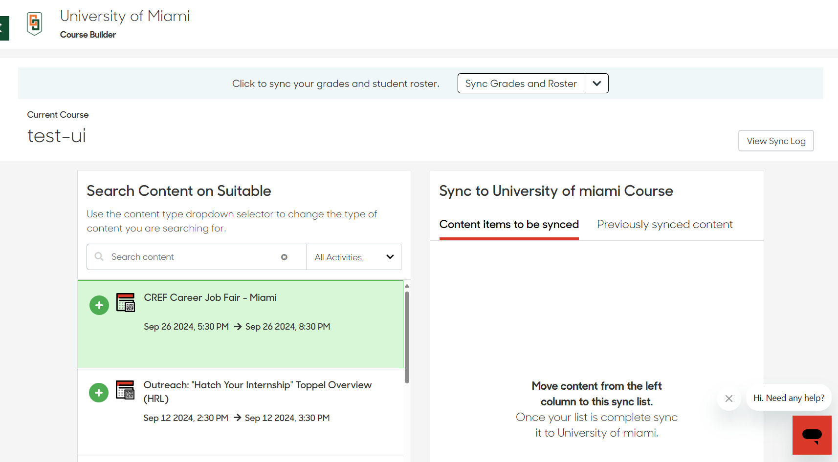 Instructor view Suitable Blackboard Tool