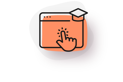 hand clicking on tablet