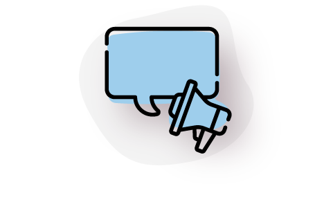 chat icon overlapped by speaker