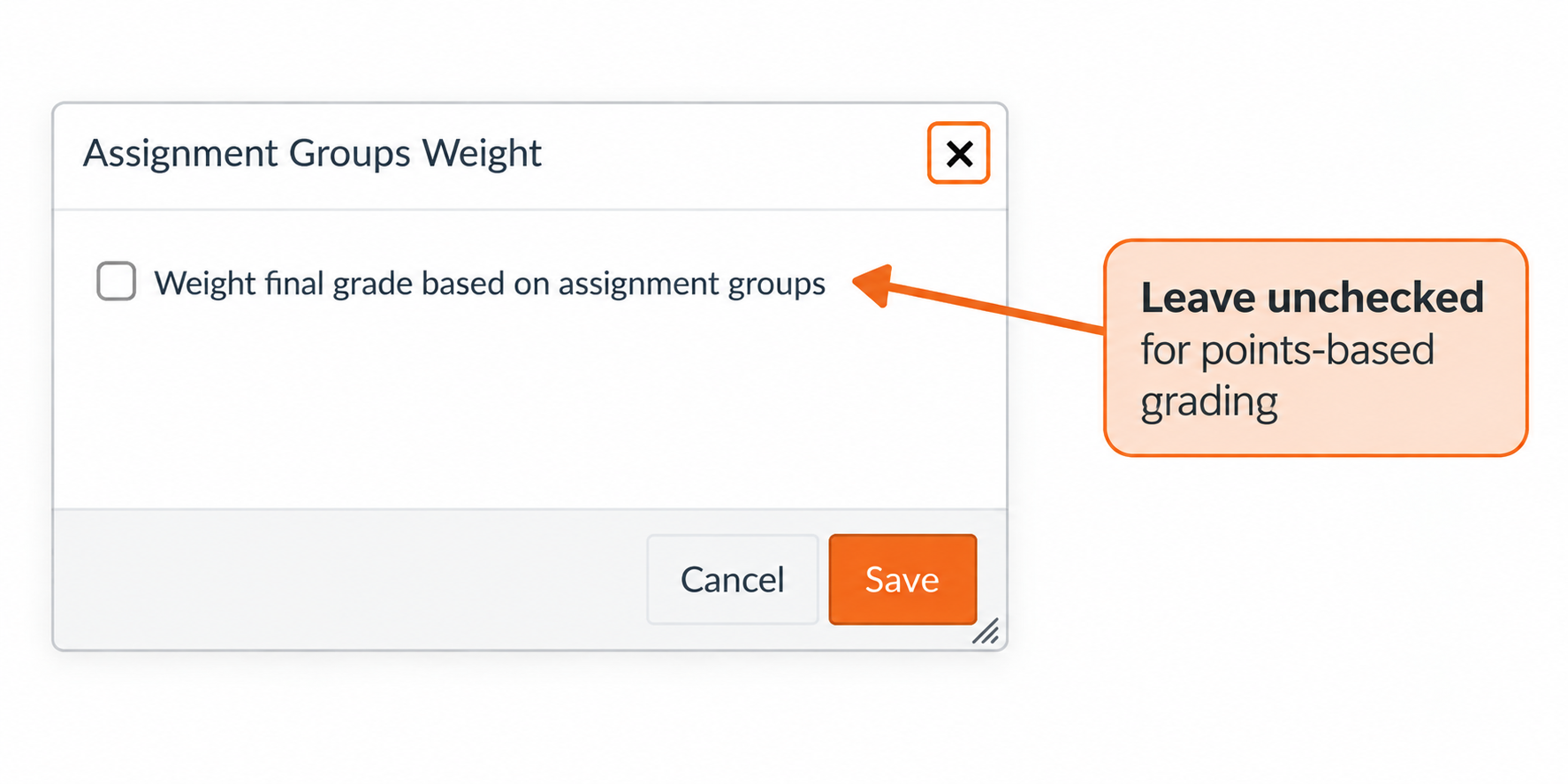 image displays an example of points-based recommendations